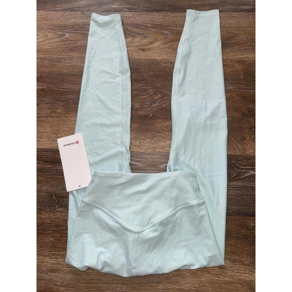 Lululemon Wunder Under Senseknit High Rise 25” Mint Breeze Size 4 NWT